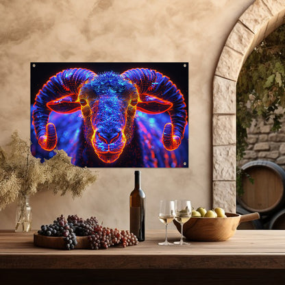ram in de nacht tuinposter