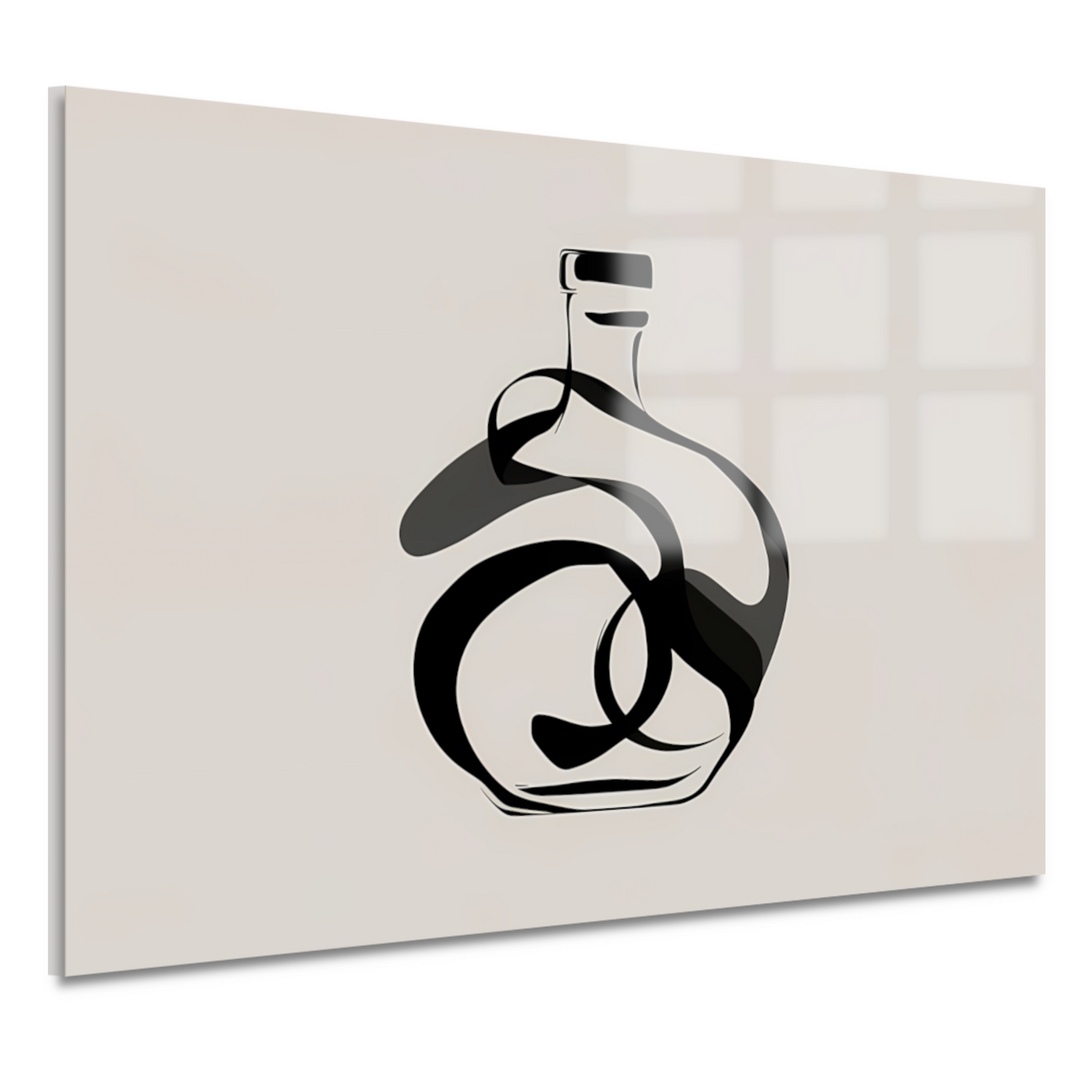 Schaduwspel in Monochromatisch Design acrylglas