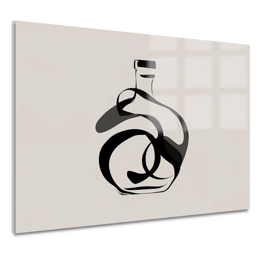 Schaduwspel in Monochromatisch Design acrylglas
