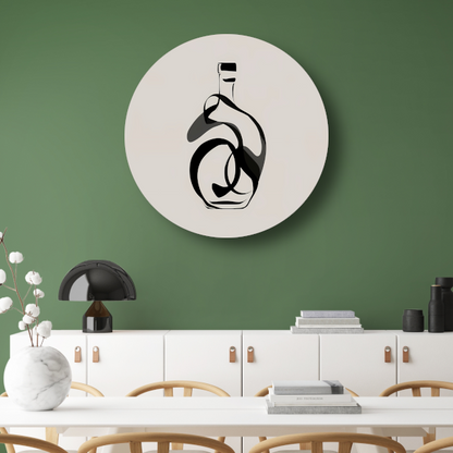 Schaduwspel in Monochromatisch Design forex muurcirkel