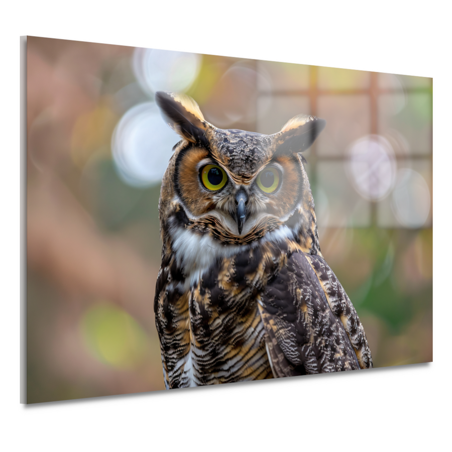 Alert Oog van de Natuurlijke Uil acrylglas