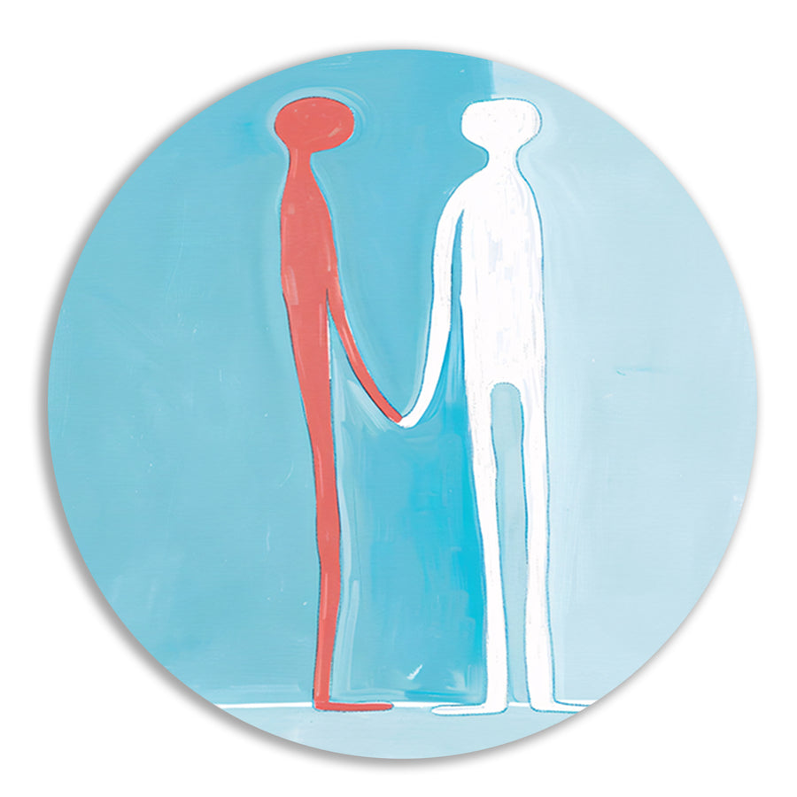 Abstracte figuren met blauwe achtergrond forex muurcirkel