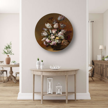Stilleven met bloemen - Hans Bollongier forex muurcirkel