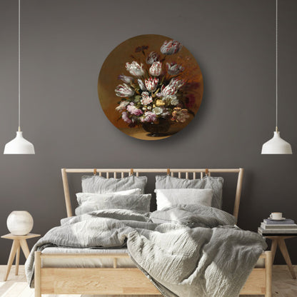 Stilleven met bloemen - Hans Bollongier forex muurcirkel