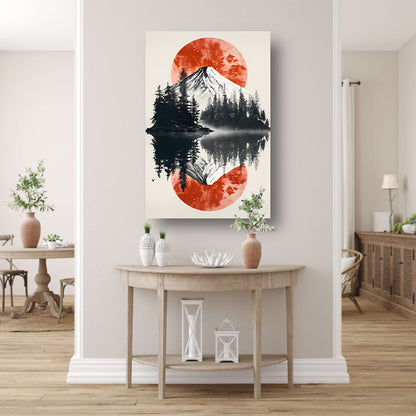 Abstract kleurensymfonie canvas met baklijst