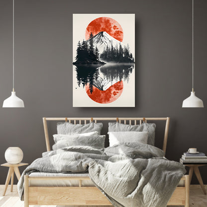 Abstract kleurensymfonie canvas met baklijst