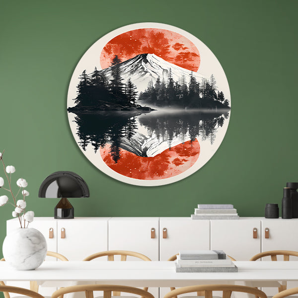 Abstract kleurensymfonie forex muurcirkel