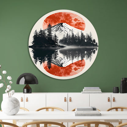 Abstract kleurensymfonie forex muurcirkel