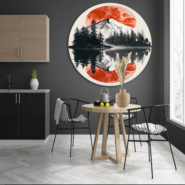 Abstract kleurensymfonie forex muurcirkel