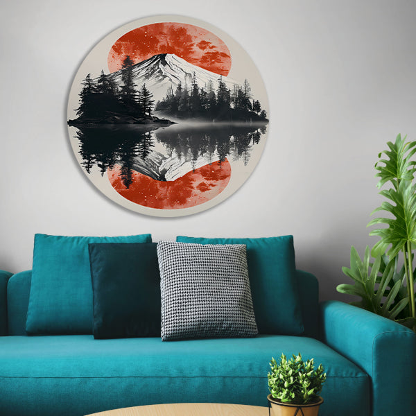 Abstract kleurensymfonie forex muurcirkel