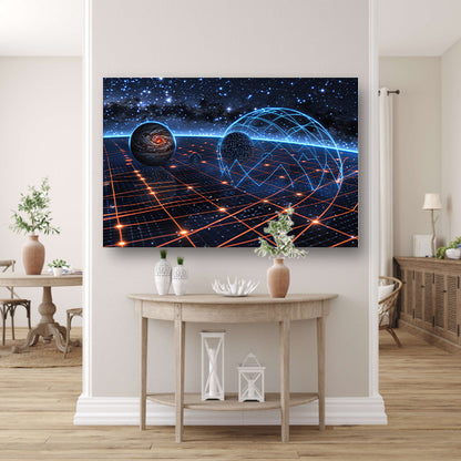 Sterrenstelsel boven Nevel canvas