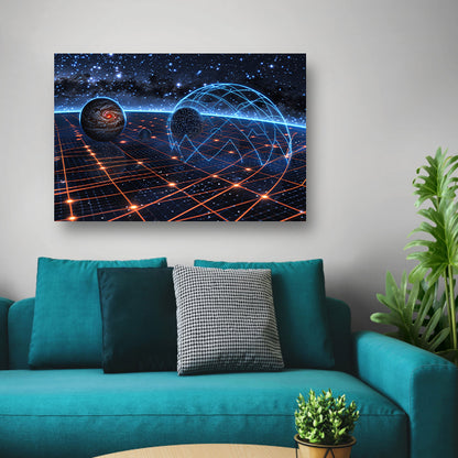 Sterrenstelsel boven Nevel canvas
