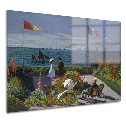 Tuin in Sainte-Adresse - Claude Monet acrylglas