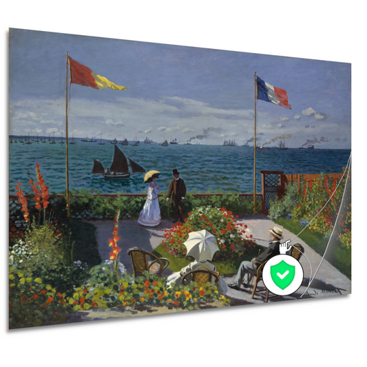 Tuin in Sainte-Adresse - Claude Monet poster