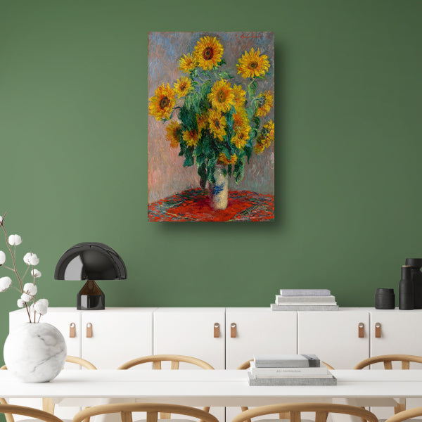 Boeket Zonnebloemen - Claude Monet poster