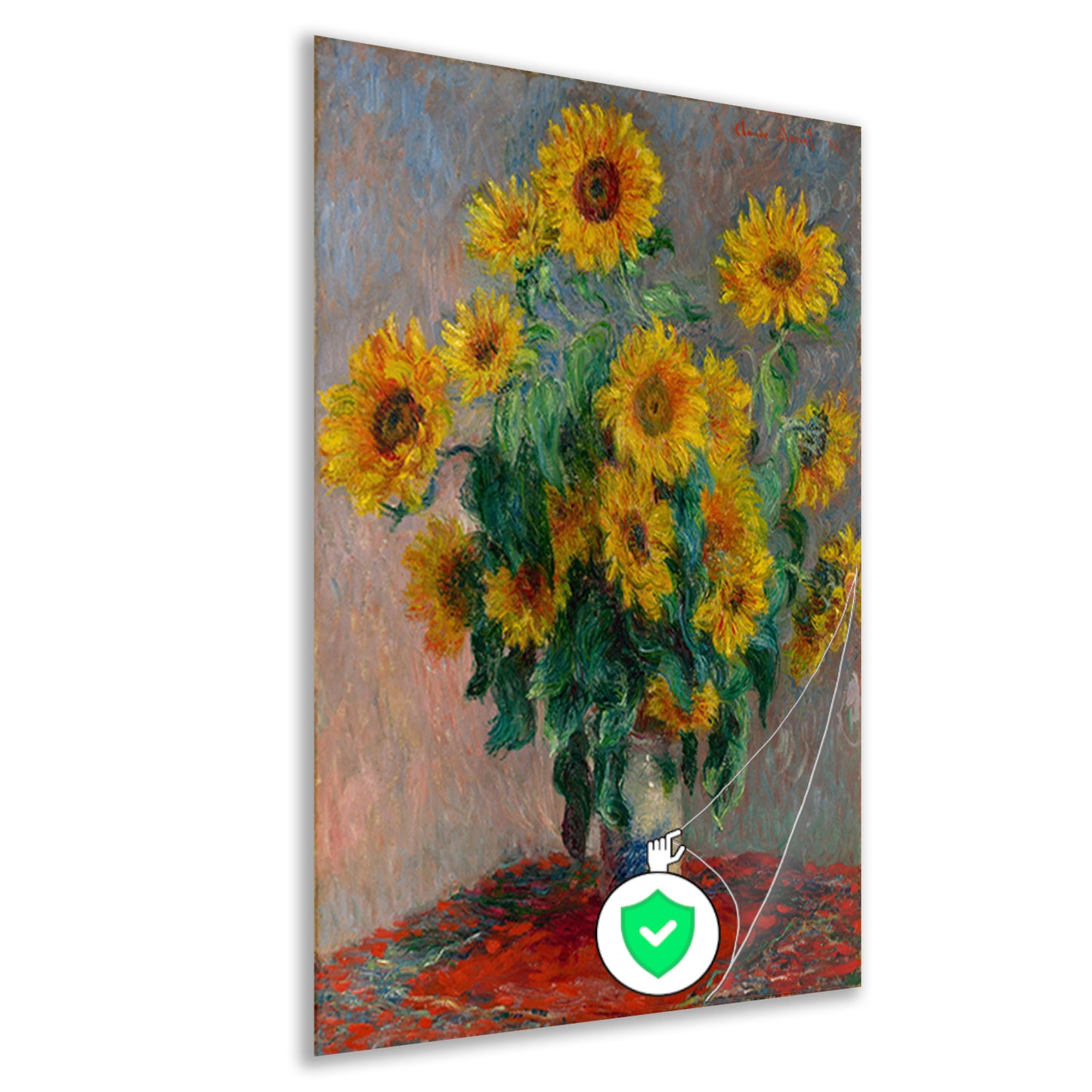 Boeket Zonnebloemen - Claude Monet poster