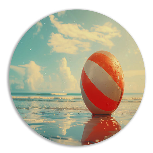 Strandbal op het strand forex muurcirkel