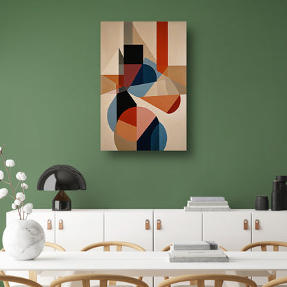 Geometrische Abstractie in Kleur en Vorm canvas