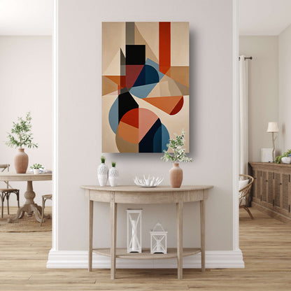Geometrische Abstractie in Kleur en Vorm canvas