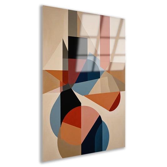 Geometrische Abstractie in Kleur en Vorm acrylglas