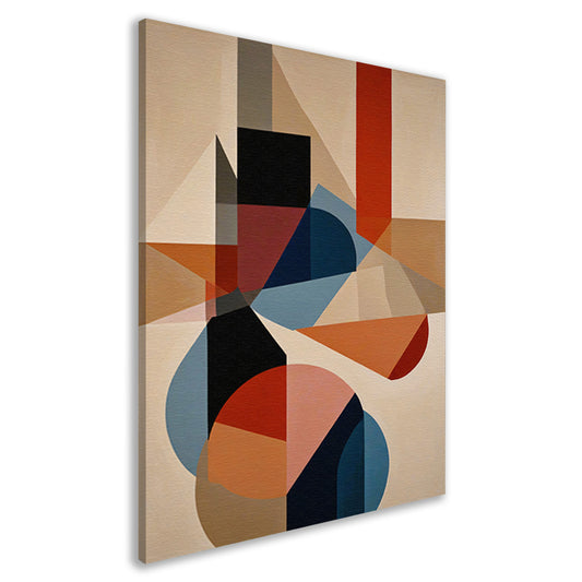 Geometrische Abstractie in Kleur en Vorm canvas