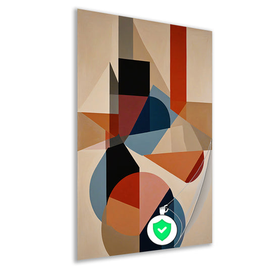 Geometrische Abstractie in Kleur en Vorm poster