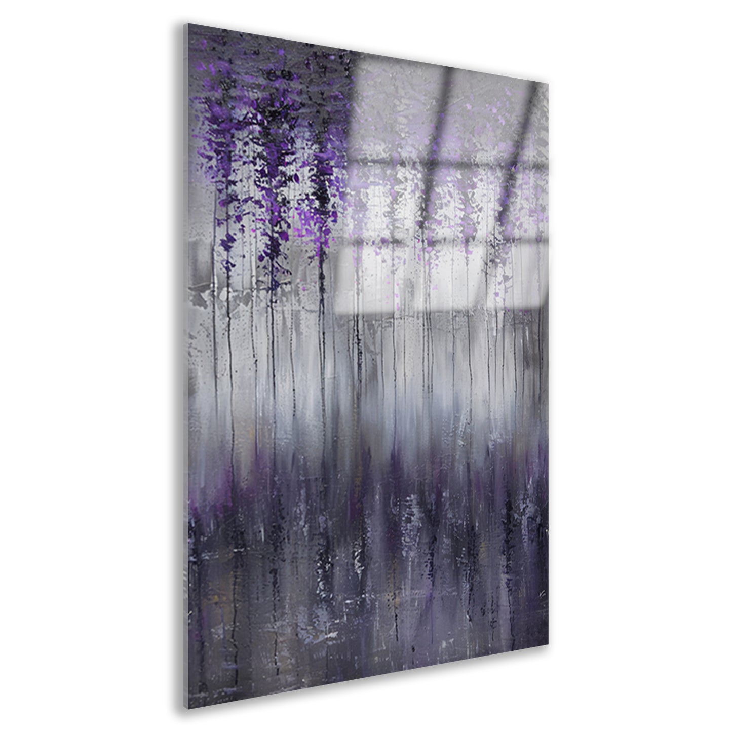 Mystieke abstracte bomen in mistige tinten acrylglas