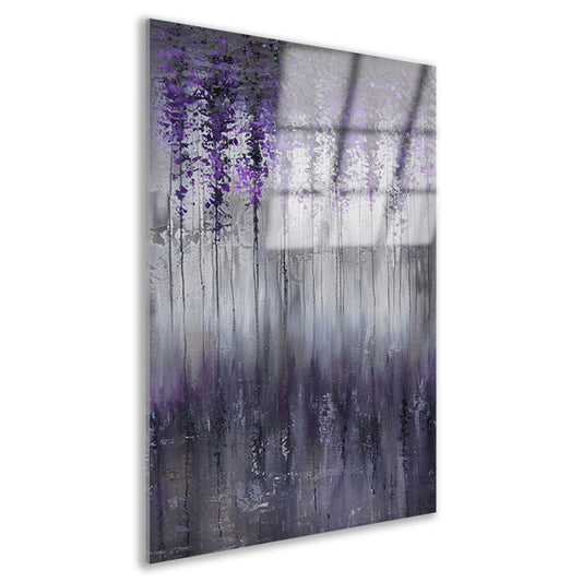 Mystieke abstracte bomen in mistige tinten acrylglas