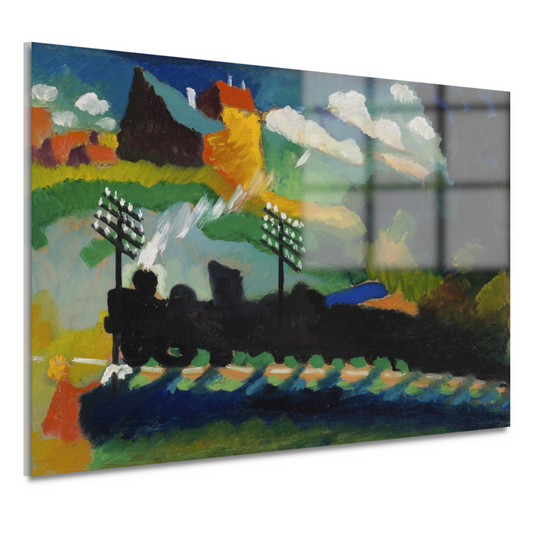 Spoorweg in de buurt van Murnau - Wassily Kandinsky acrylglas