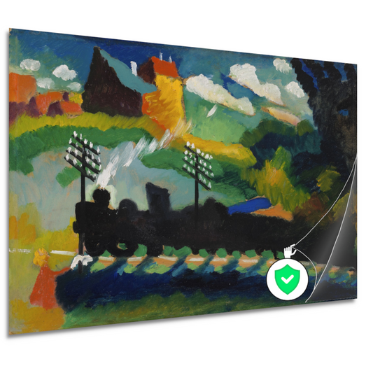 Spoorweg in de buurt van Murnau - Wassily Kandinsky poster