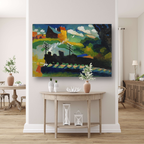 Spoorweg in de buurt van Murnau - Wassily Kandinsky poster