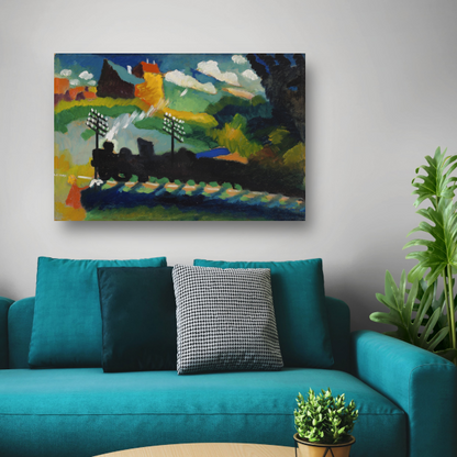 Spoorweg in de buurt van Murnau - Wassily Kandinsky poster