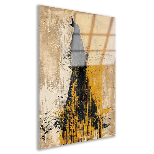 Abstract schilderij van een dynamische beer acrylglas