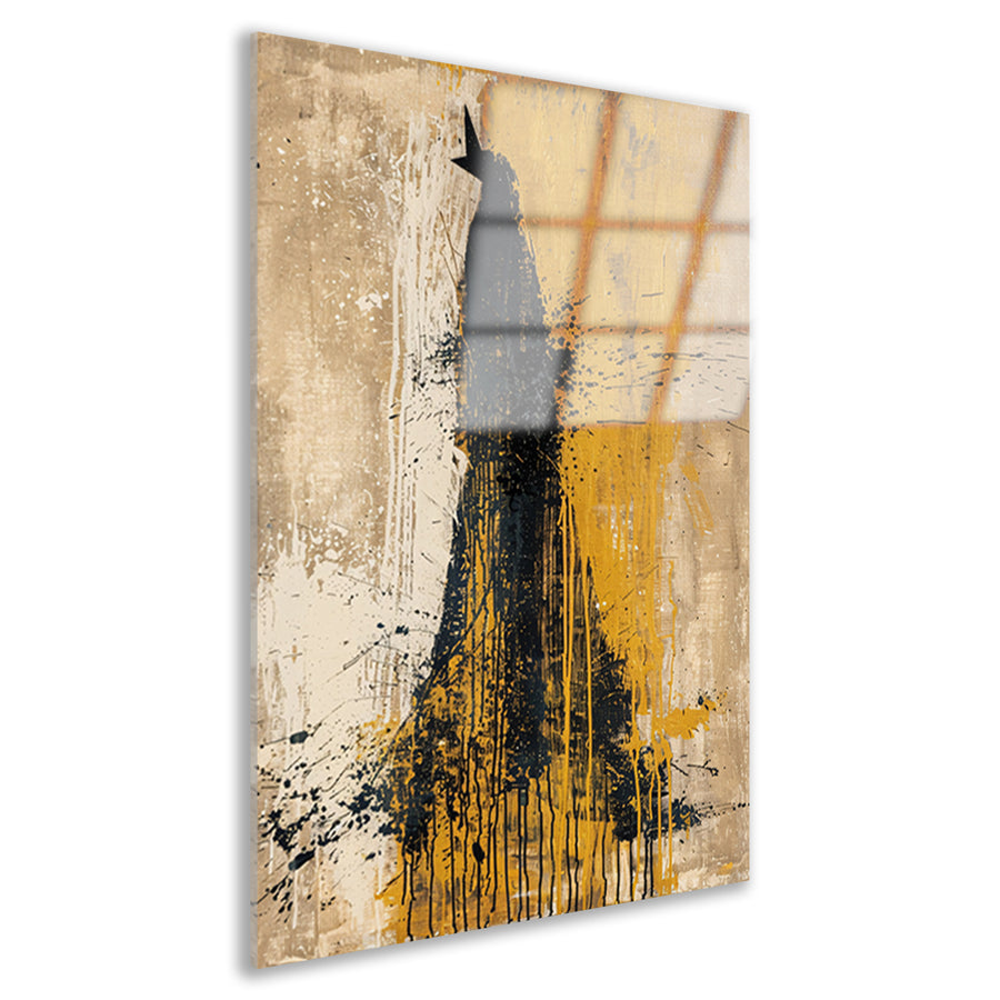 Abstract schilderij van een dynamische beer acrylglas
