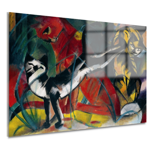 Drie Katten - Franz Marc acrylglas