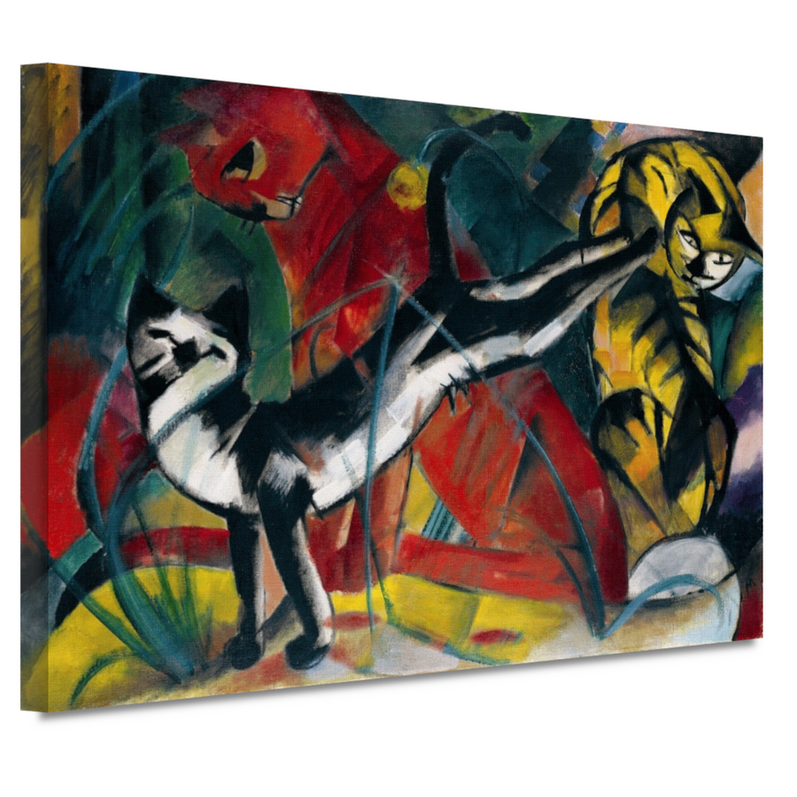Drie Katten - Franz Marc canvas