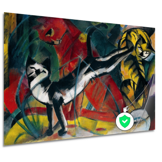 Drie Katten - Franz Marc poster