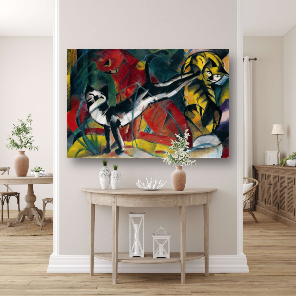 Drie Katten - Franz Marc poster