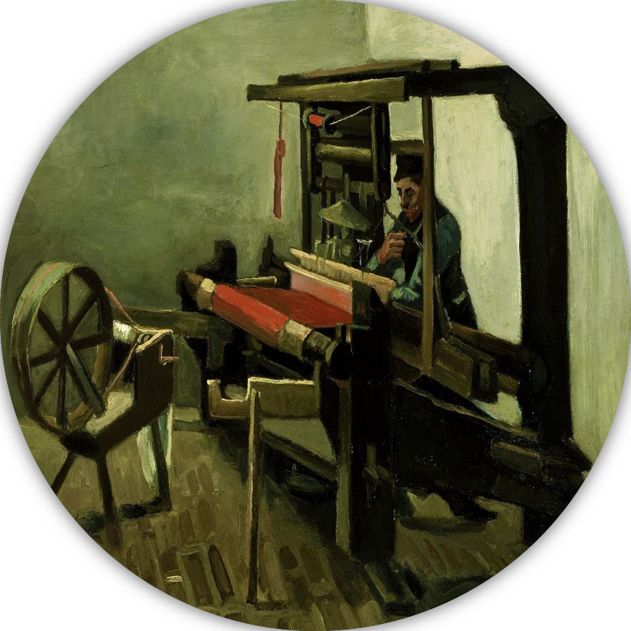 De wever - Vincent van Gogh aluminium muurcirkel