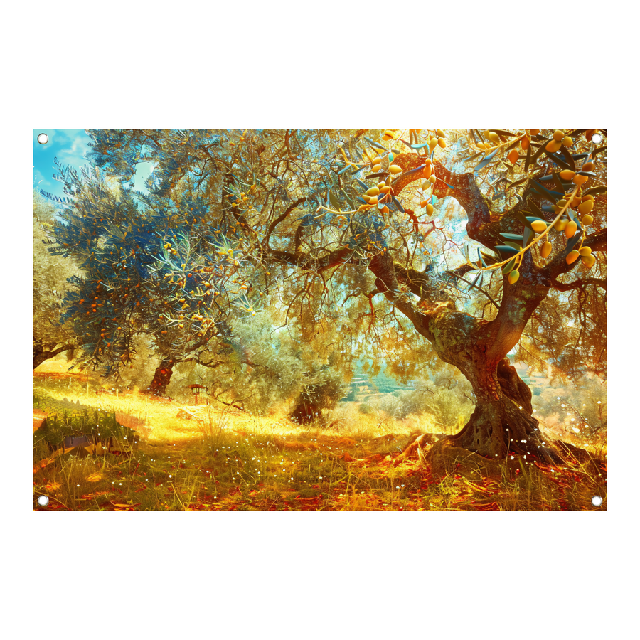 Impressionistisch Boslandschap tuinposter