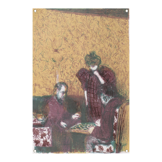 Het damspel - Édouard Vuillard tuinposter