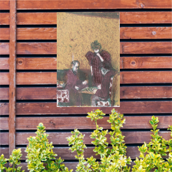 Het damspel - Édouard Vuillard tuinposter