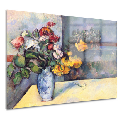 Stilleven, bloemen in een vaas - Paul Cézanne acrylglas