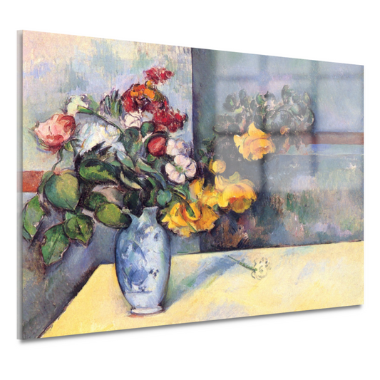 Stilleven, bloemen in een vaas - Paul Cézanne acrylglas