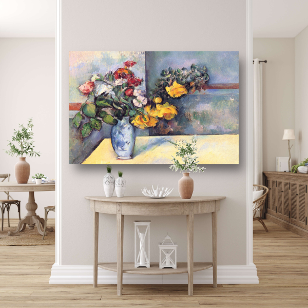 Stilleven, bloemen in een vaas - Paul Cézanne poster