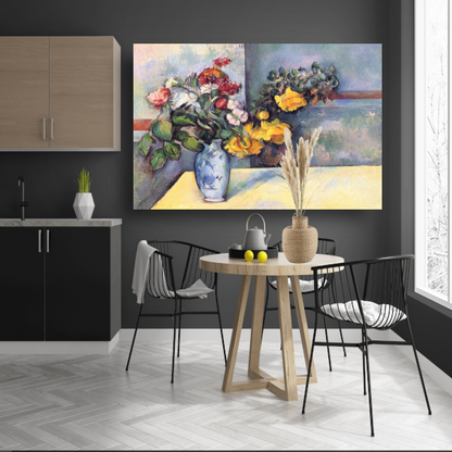 Stilleven, bloemen in een vaas - Paul Cézanne poster