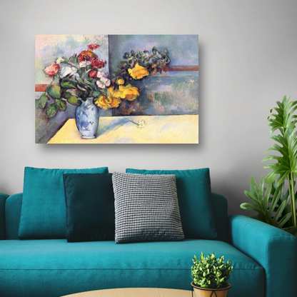 Stilleven, bloemen in een vaas - Paul Cézanne poster