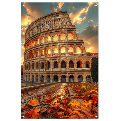 Colosseum in Herfstlicht tuinposter