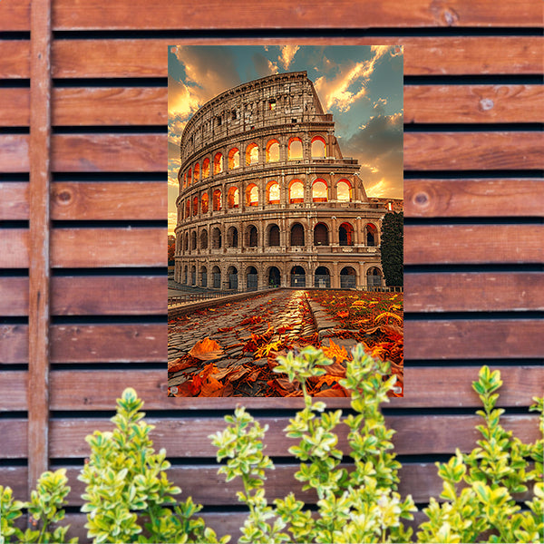Colosseum in Herfstlicht tuinposter