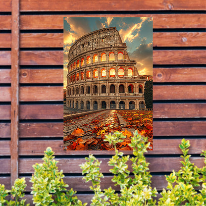 Colosseum in Herfstlicht tuinposter